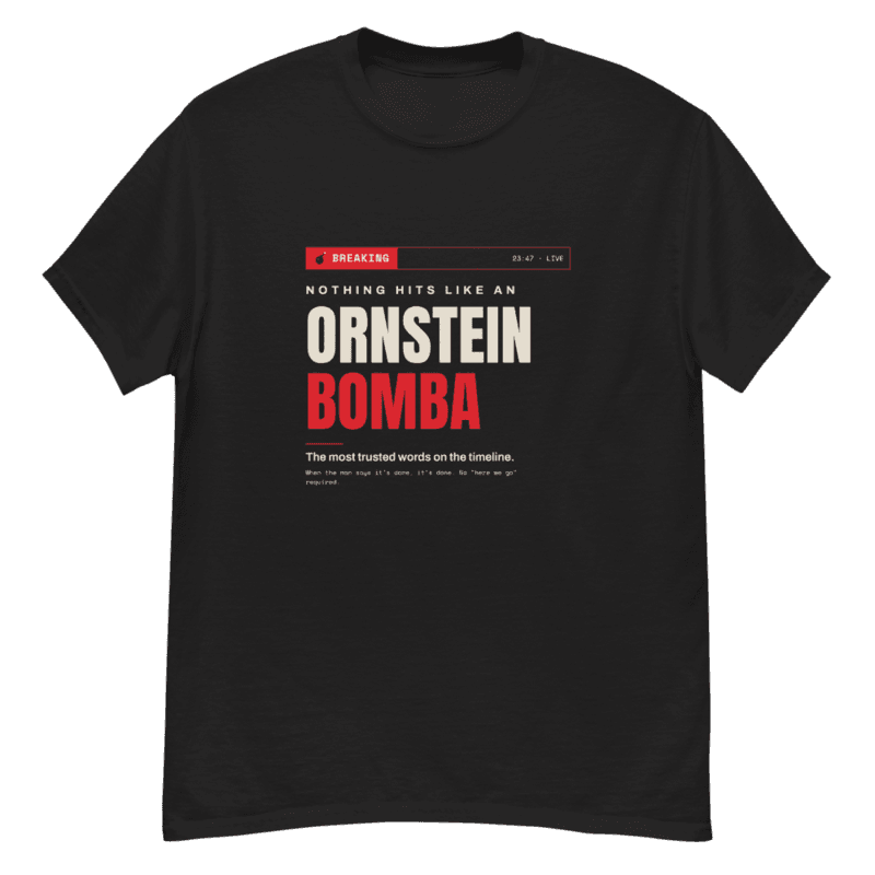 Ornstein Bomba — football t-shirt